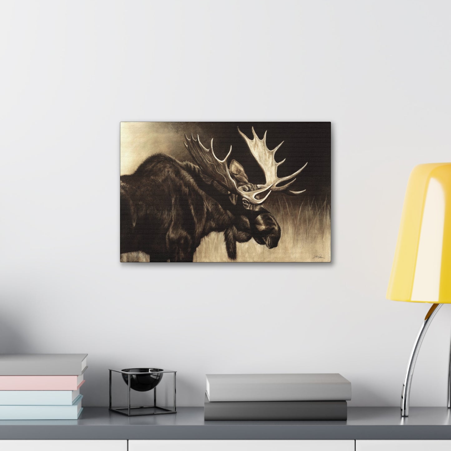 "Mighty Moose" Gallery Wrapped Canvas.