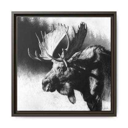 "Formida-bull" Framed Canvas