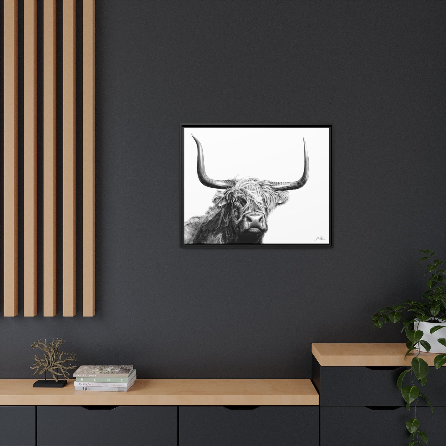 "Highlander" Framed Canvas