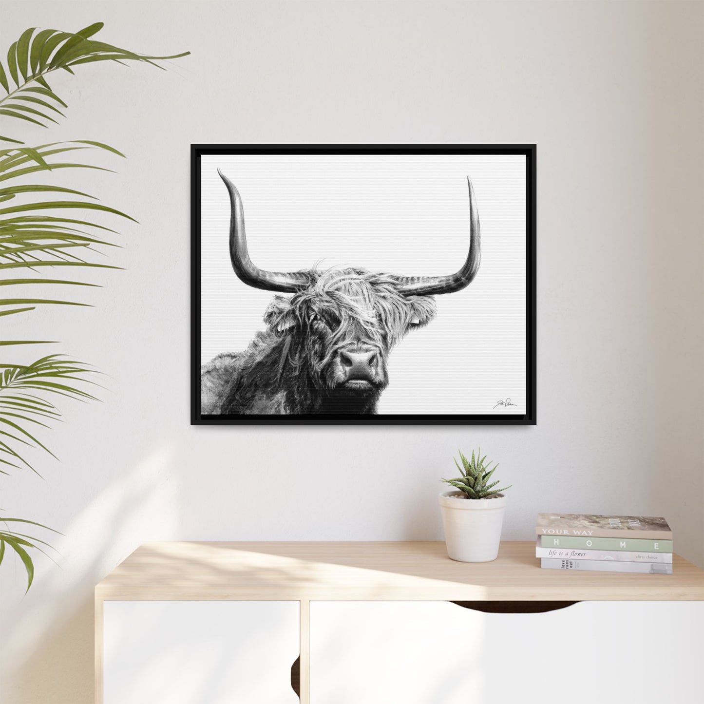 "Highlander" Framed Canvas