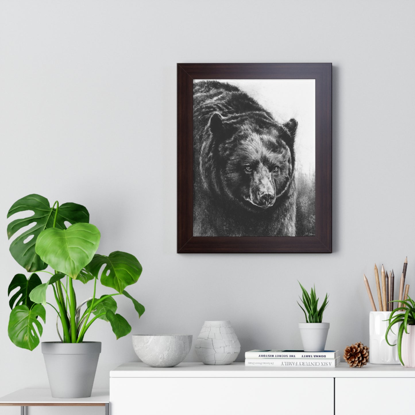 "Black Bear" Framed Paper Print