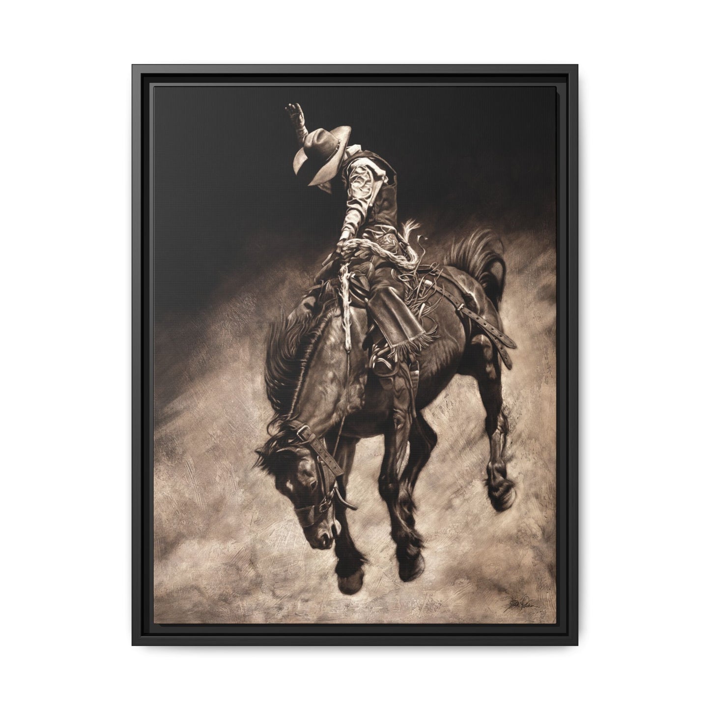 "Giddy Up" Framed Canvas
