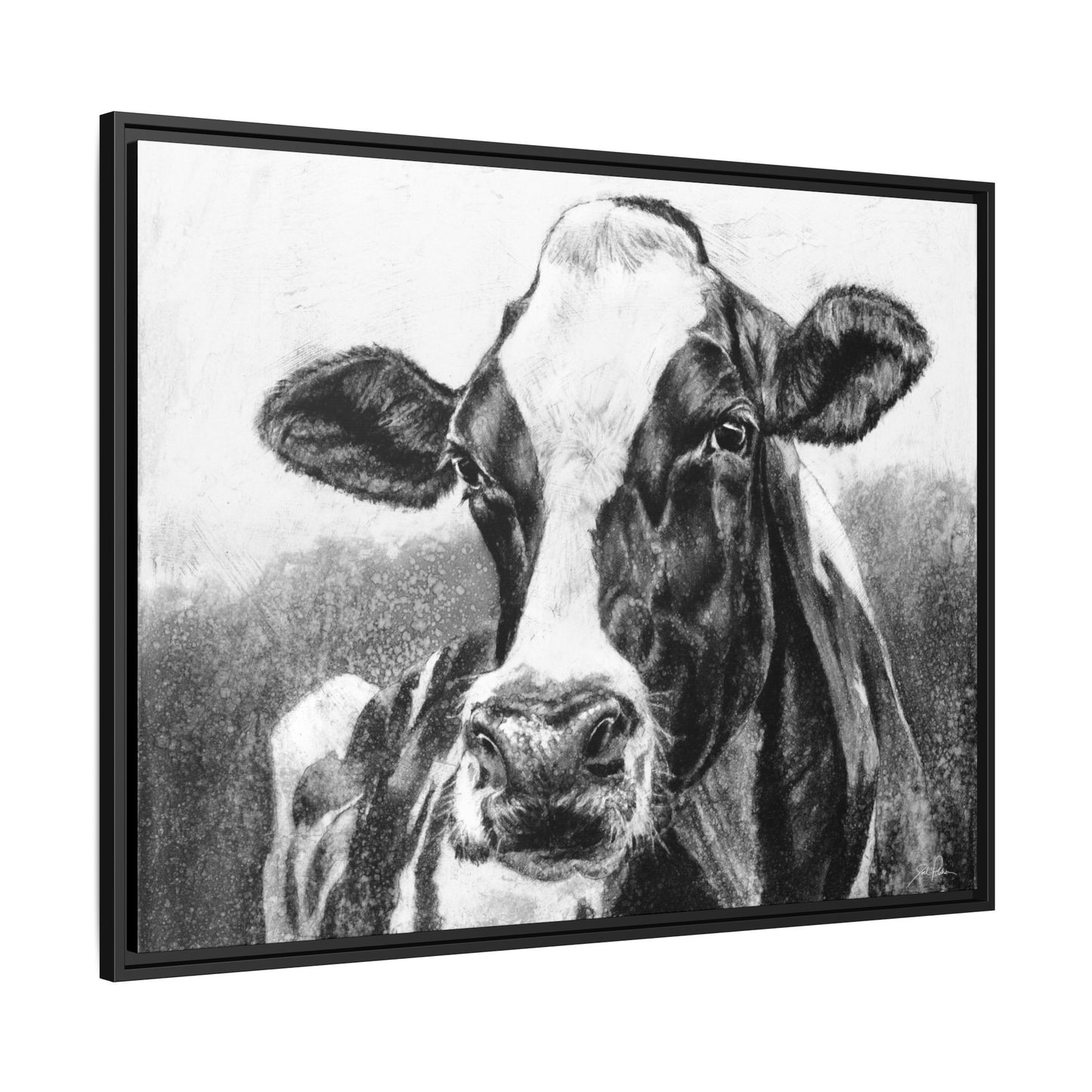 "Holstein" Framed Canvas