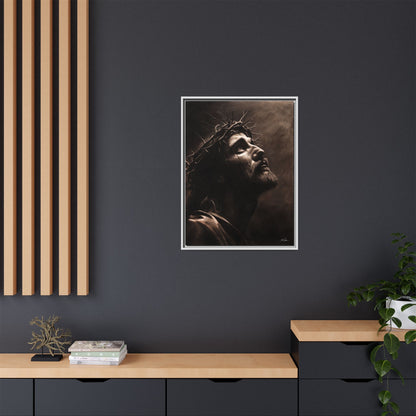"With His Stripes We Are Healed" Framed Canvas