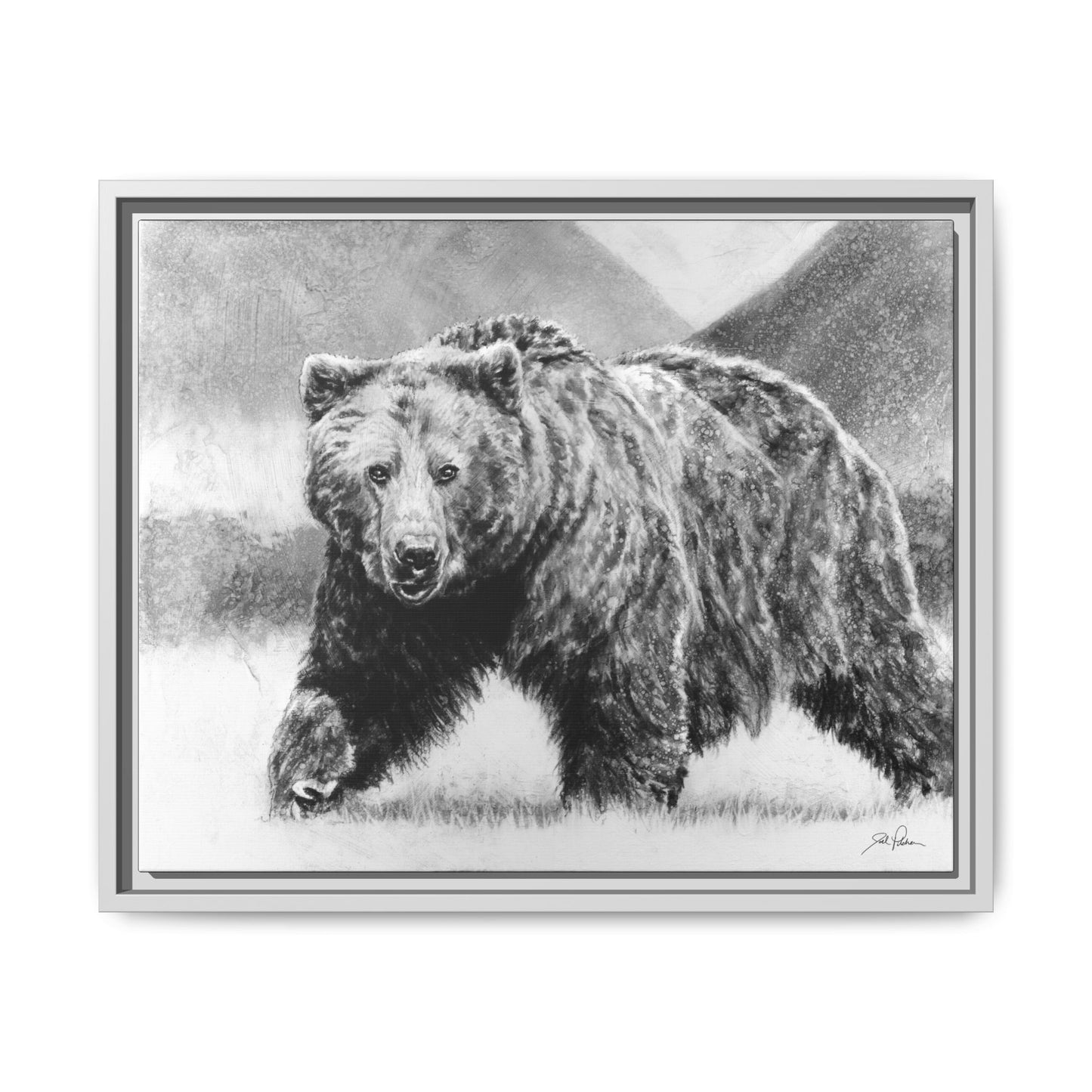 Grizzly II" Framed Canvas