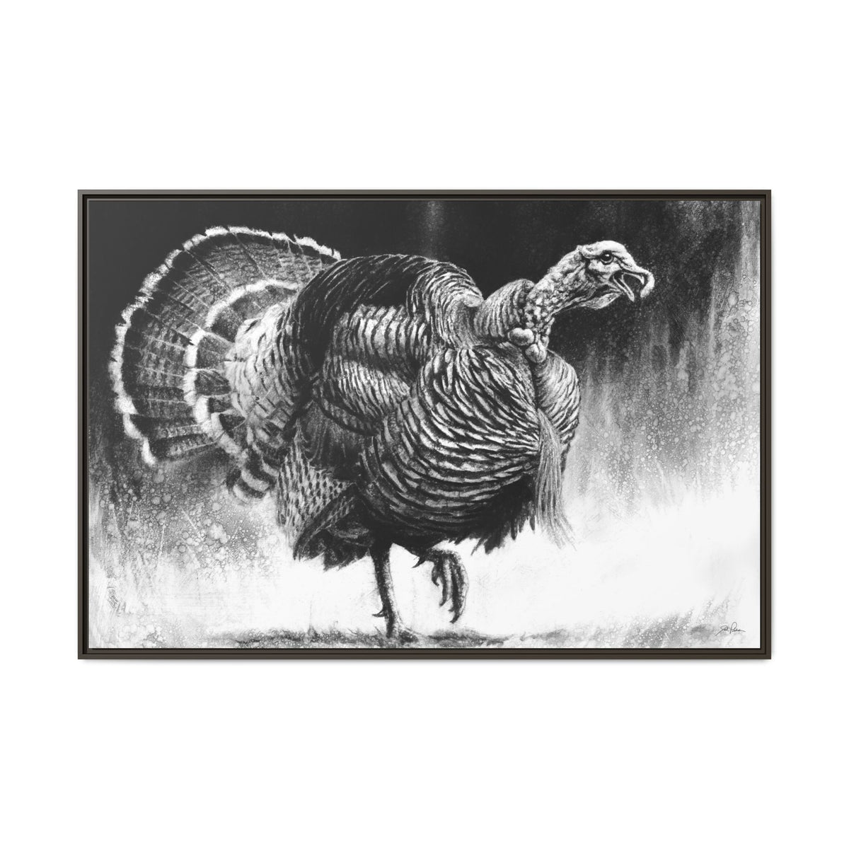 "Gobbler" Framed Canvas