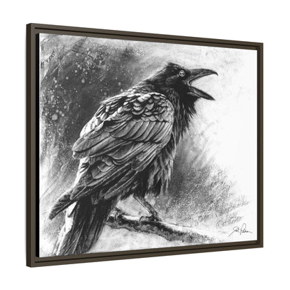"Raven" Framed Canvas