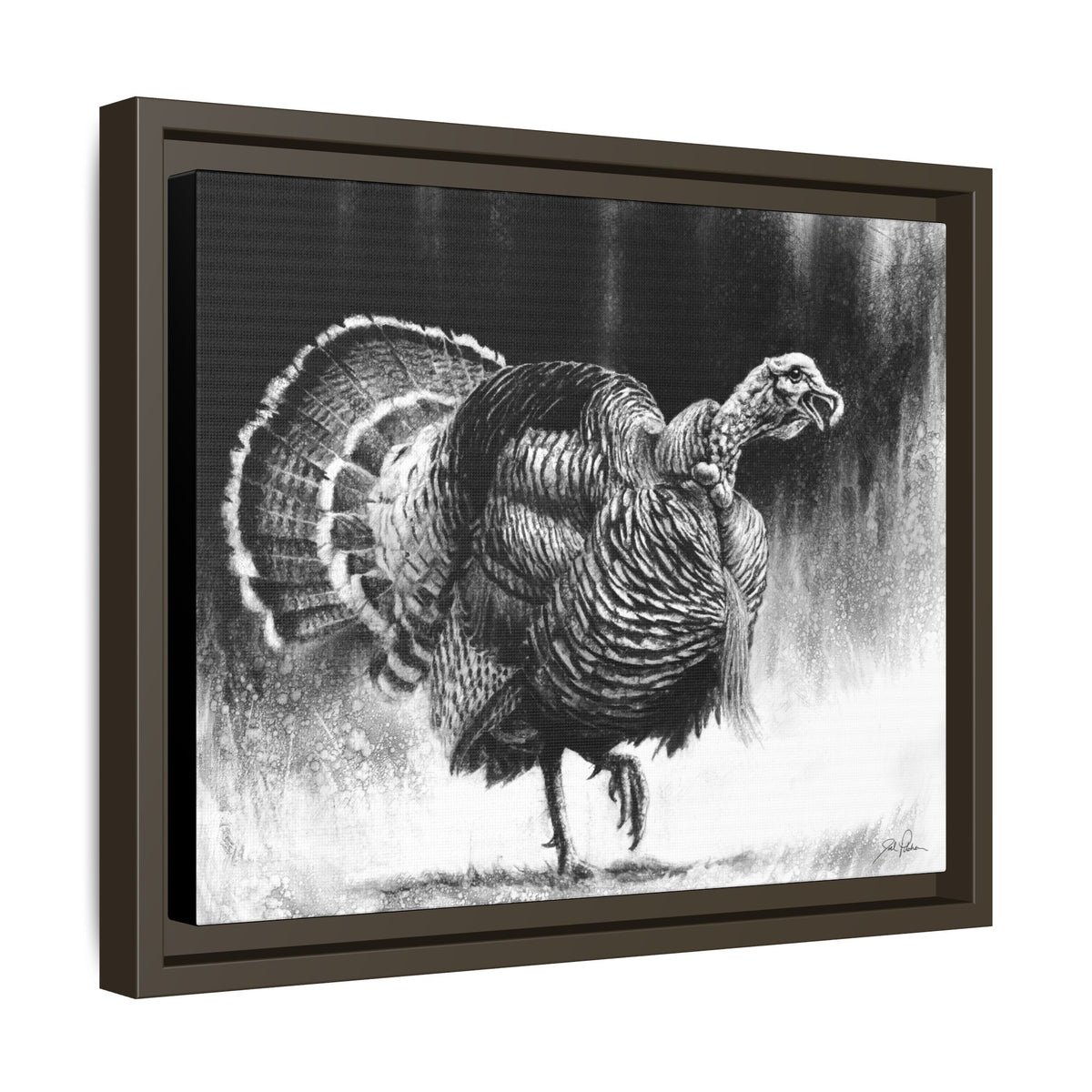 "Gobbler" Framed Canvas