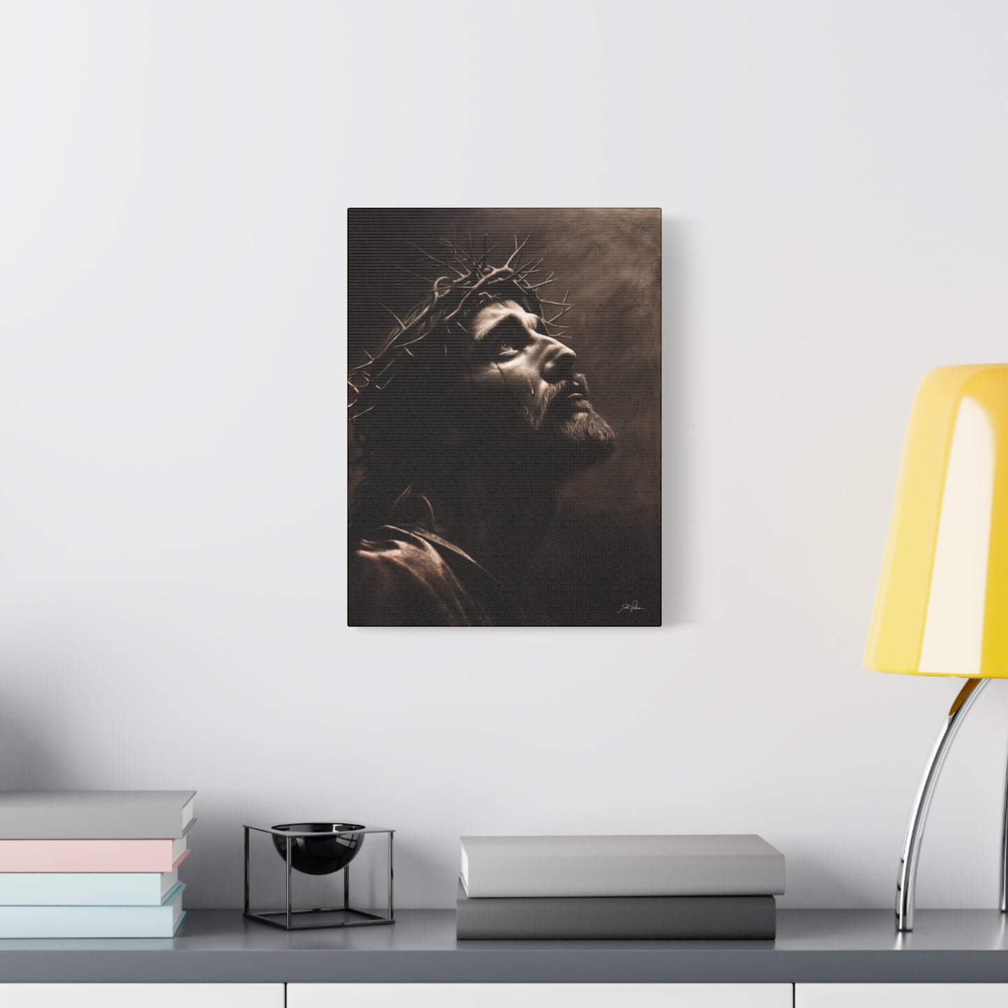 "With His Stripes We Are Healed" Stretched Canvas