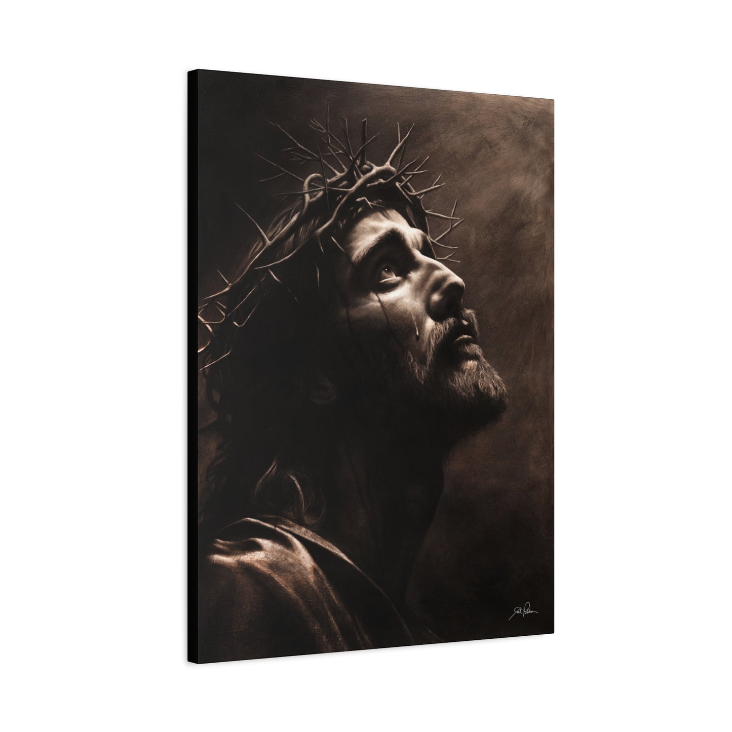 "With His Stripes We Are Healed" Stretched Canvas