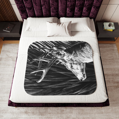 "Coues Buck" Sherpa Blanket.
