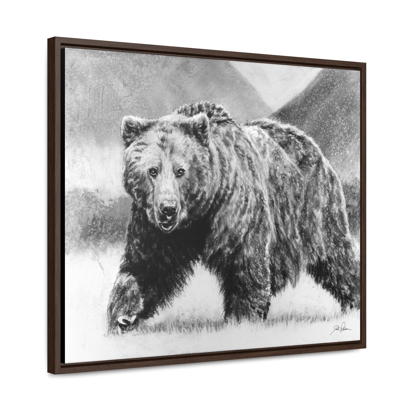 "Grizzly II" Gallery Wrapped/Framed Canvas