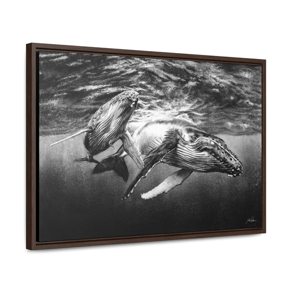 "Humpback Whales" Gallery Wrapped/Framed Canvas