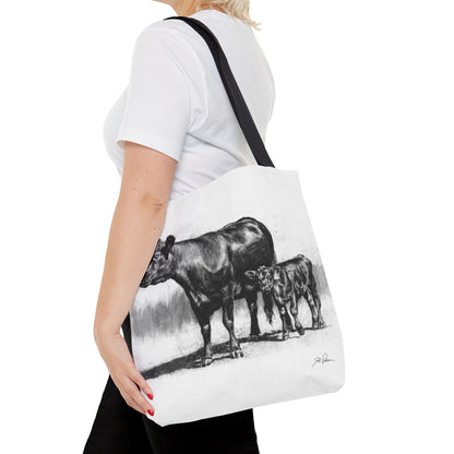 "Mama Cow & Calf" Tote Bag