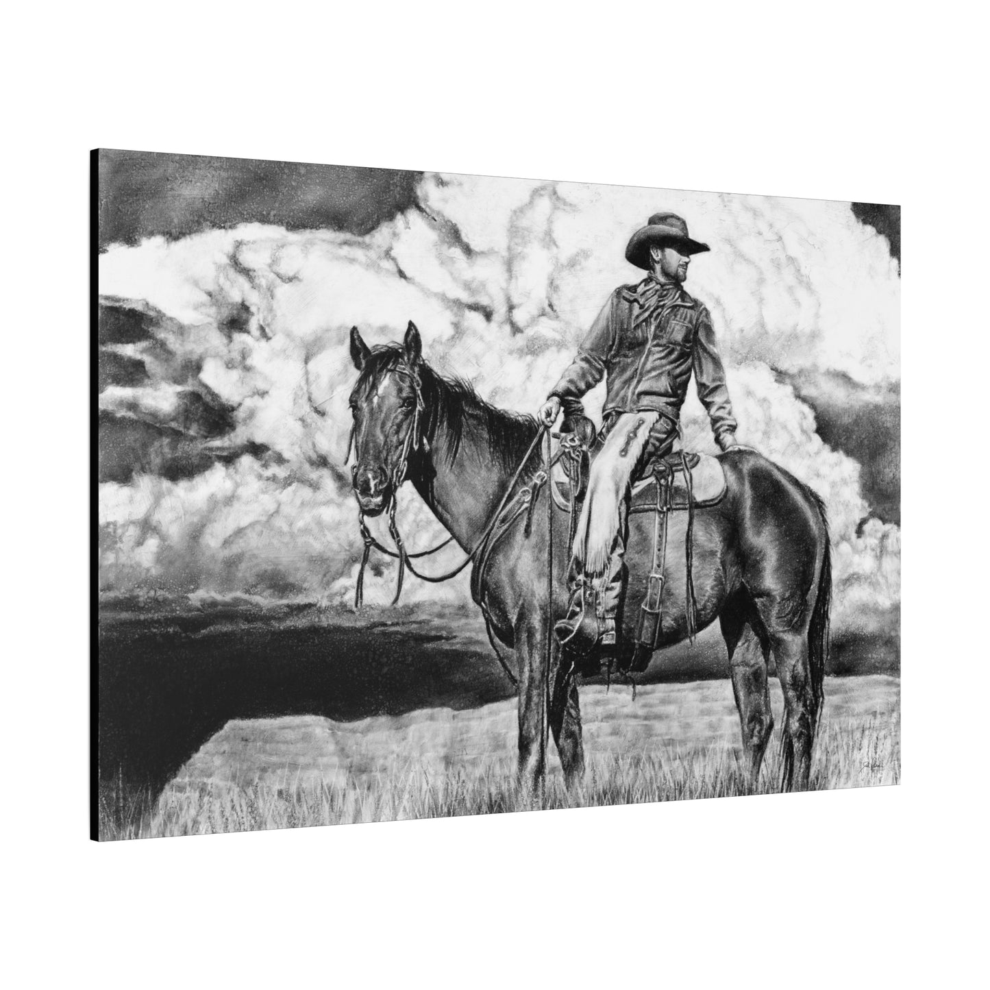 "Looking Back on the Path" Stretched Canvas