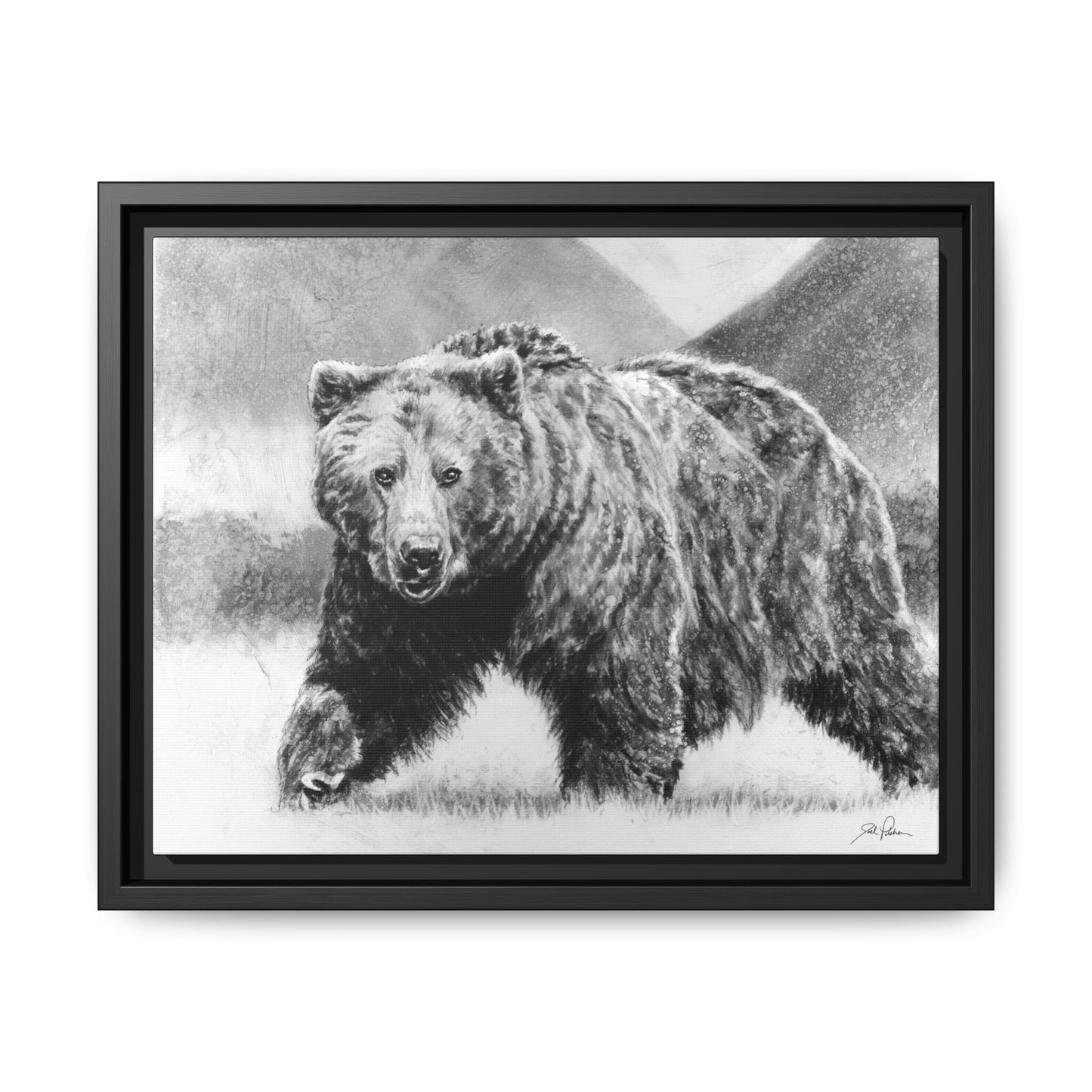 Grizzly II" Framed Canvas