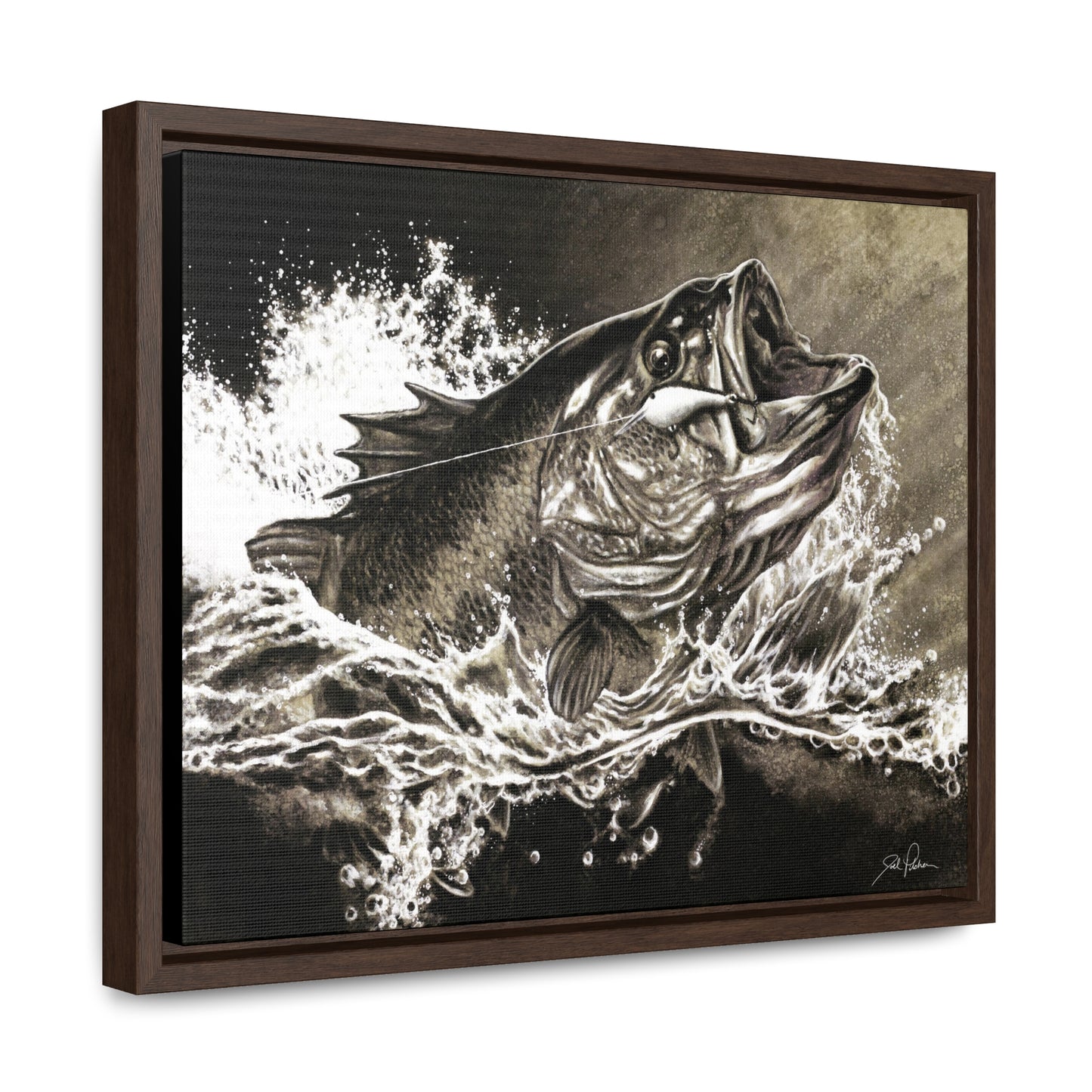 "Hooked" Gallery Wrapped/Framed Canvas