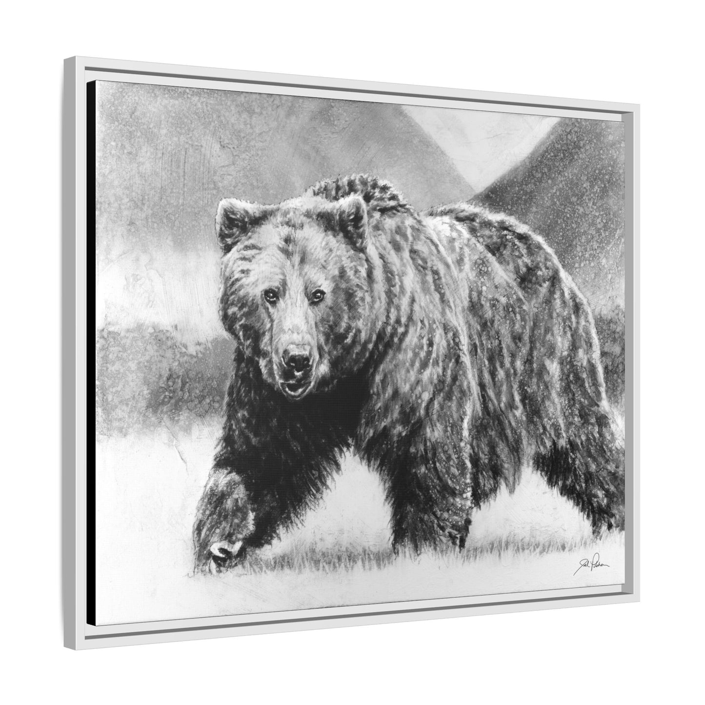 Grizzly II" Framed Canvas