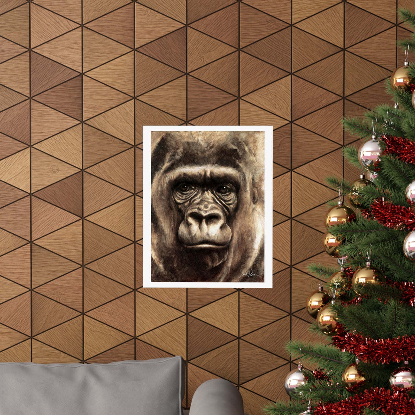 "Gorilla" Premium Matte Paper Print