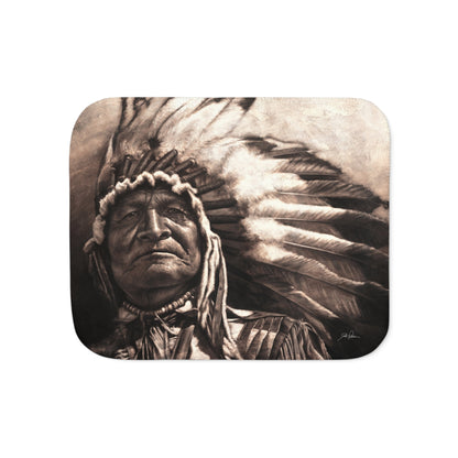 "Sitting Bear" Sherpa Blanket.