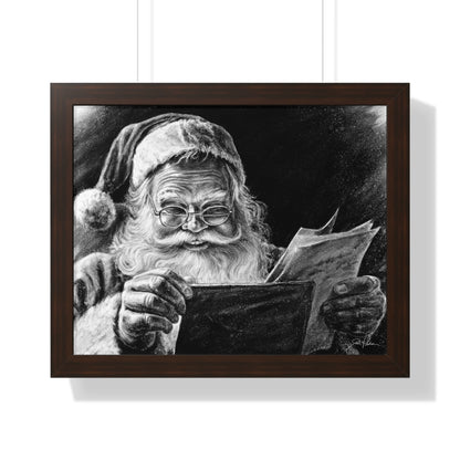 "Dear Santa" Framed Paper Print