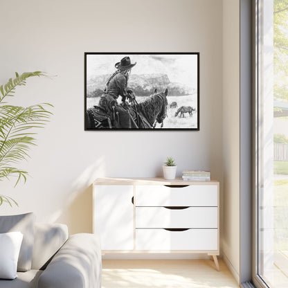 "Bridles and Braids" Framed Canvas