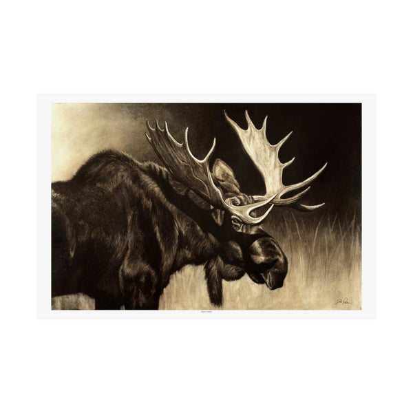 "Mighty Moose" Premium Paper Print.