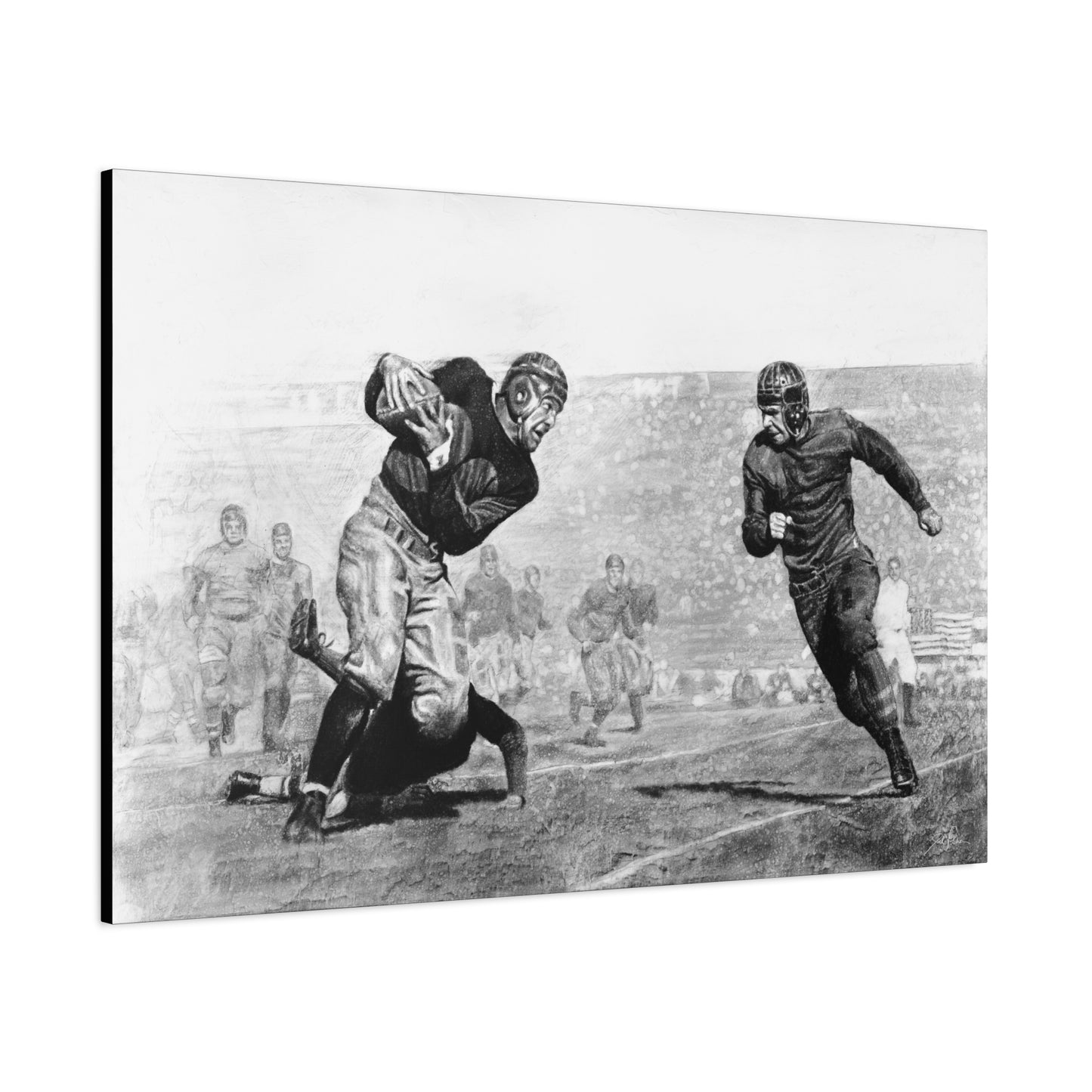 "Leatherheads" Stretched Canvas