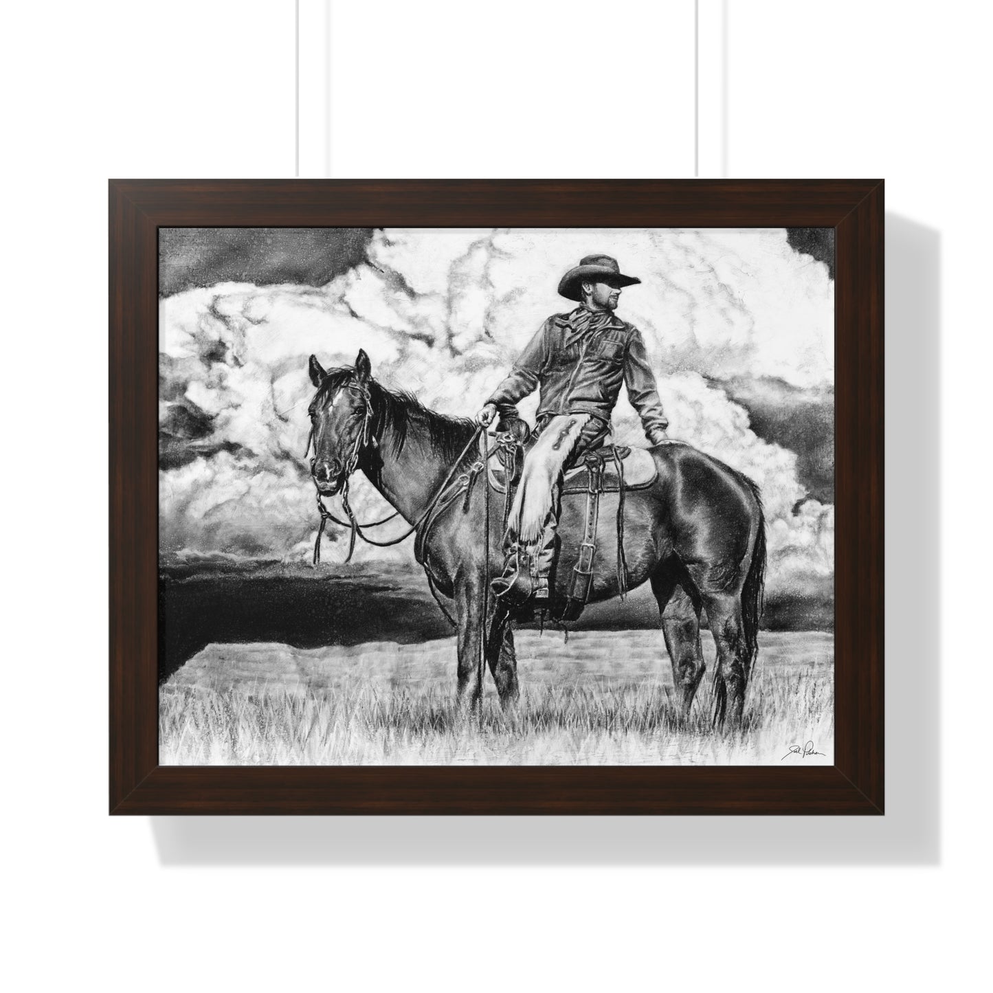 "Looking Back on the Path" Framed Paper Print