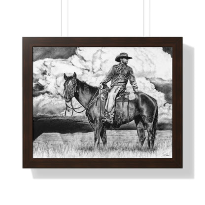 "Looking Back on the Path" Framed Paper Print