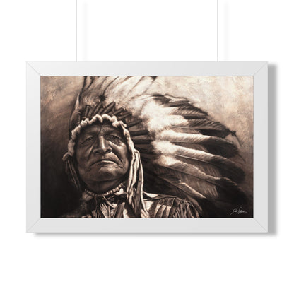"Sitting Bear" Framed Paper Print