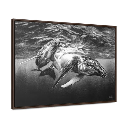 "Humpback Whales" Gallery Wrapped/Framed Canvas