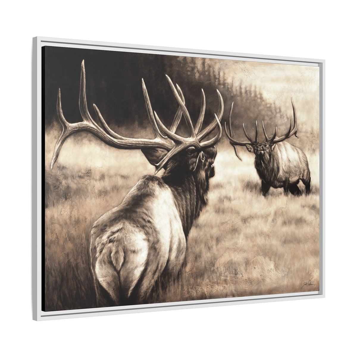 "Ready to Rumble" Framed Canvas