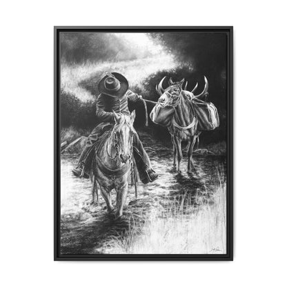"Shallow Crossing" Framed Canvas