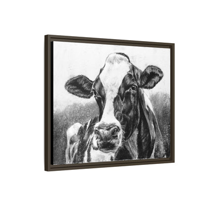 "Holstein" Framed Canvas