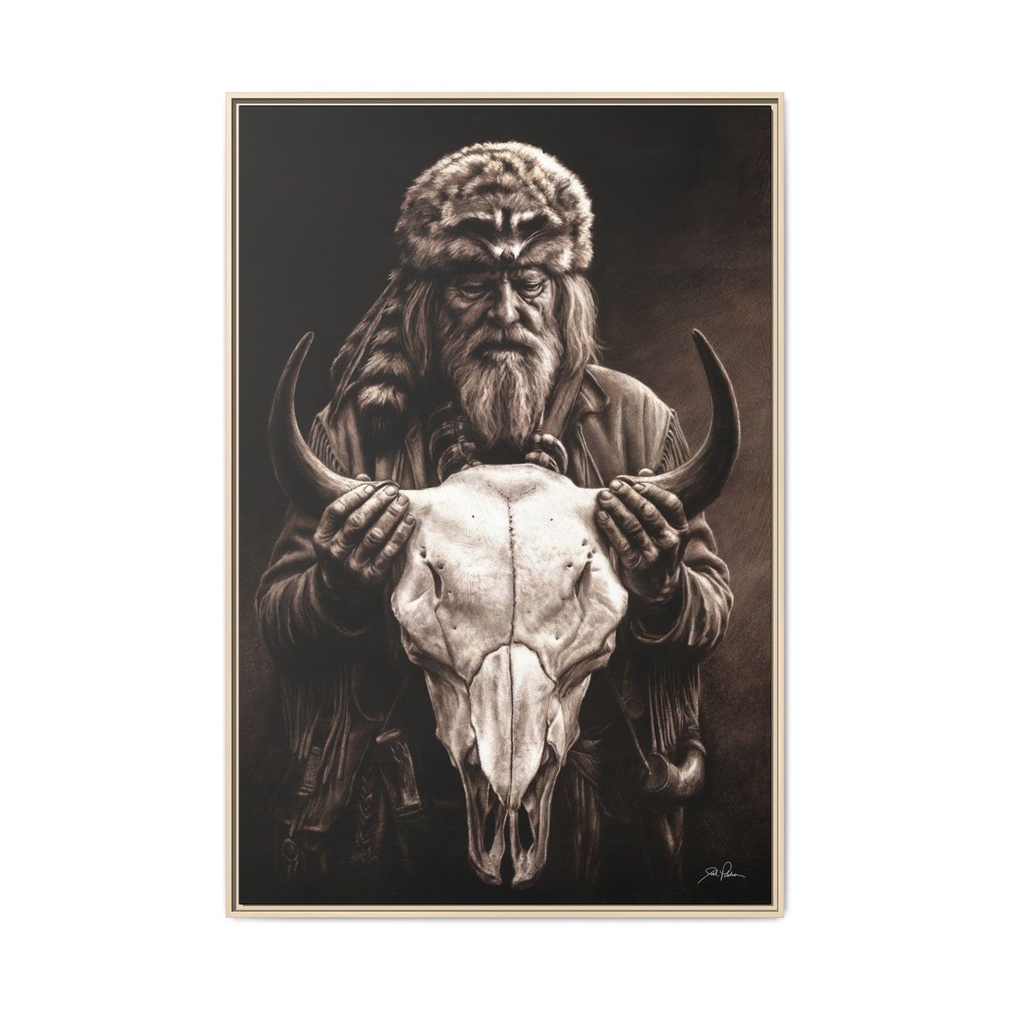 "Legends of the West" Framed Canvas