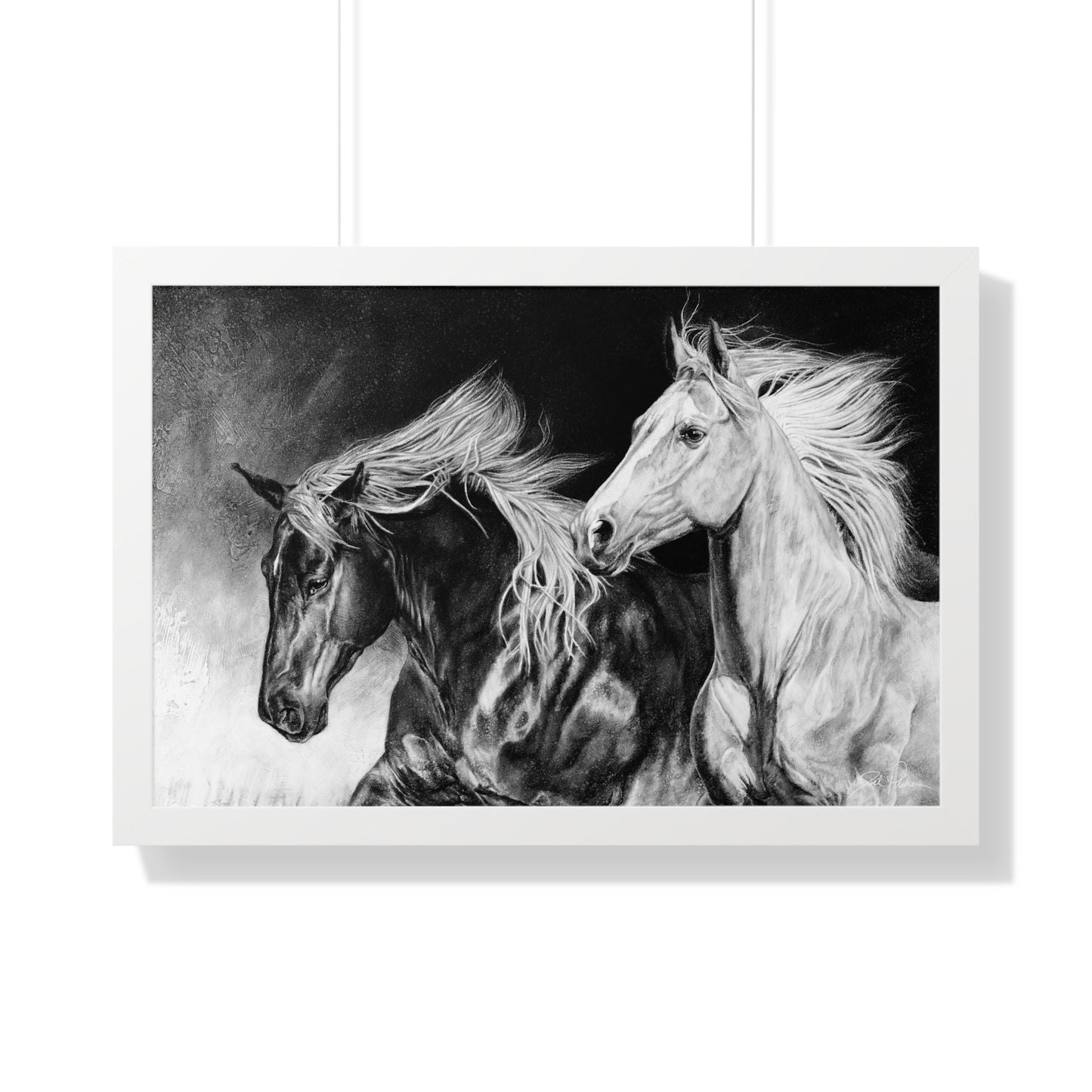 "Dynamic Duo" Framed Paper Print