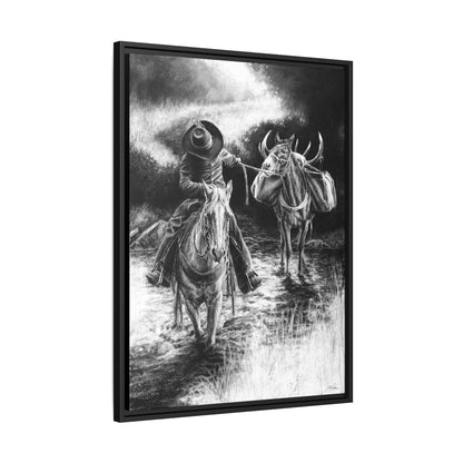 "Shallow Crossing" Framed Canvas
