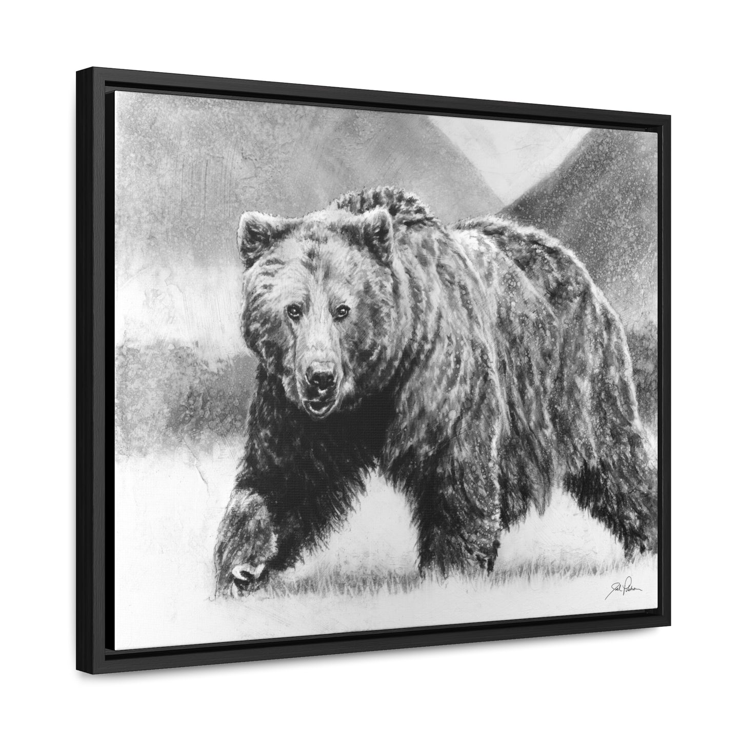 "Grizzly II" Gallery Wrapped/Framed Canvas