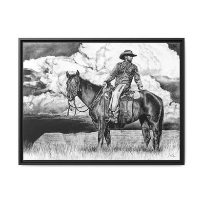 "Looking Back on the Path" Framed Canvas