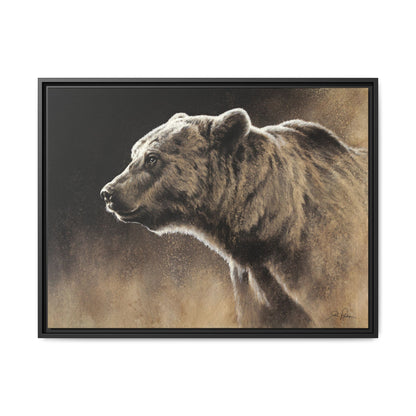 "Grizzly" Framed Canvas