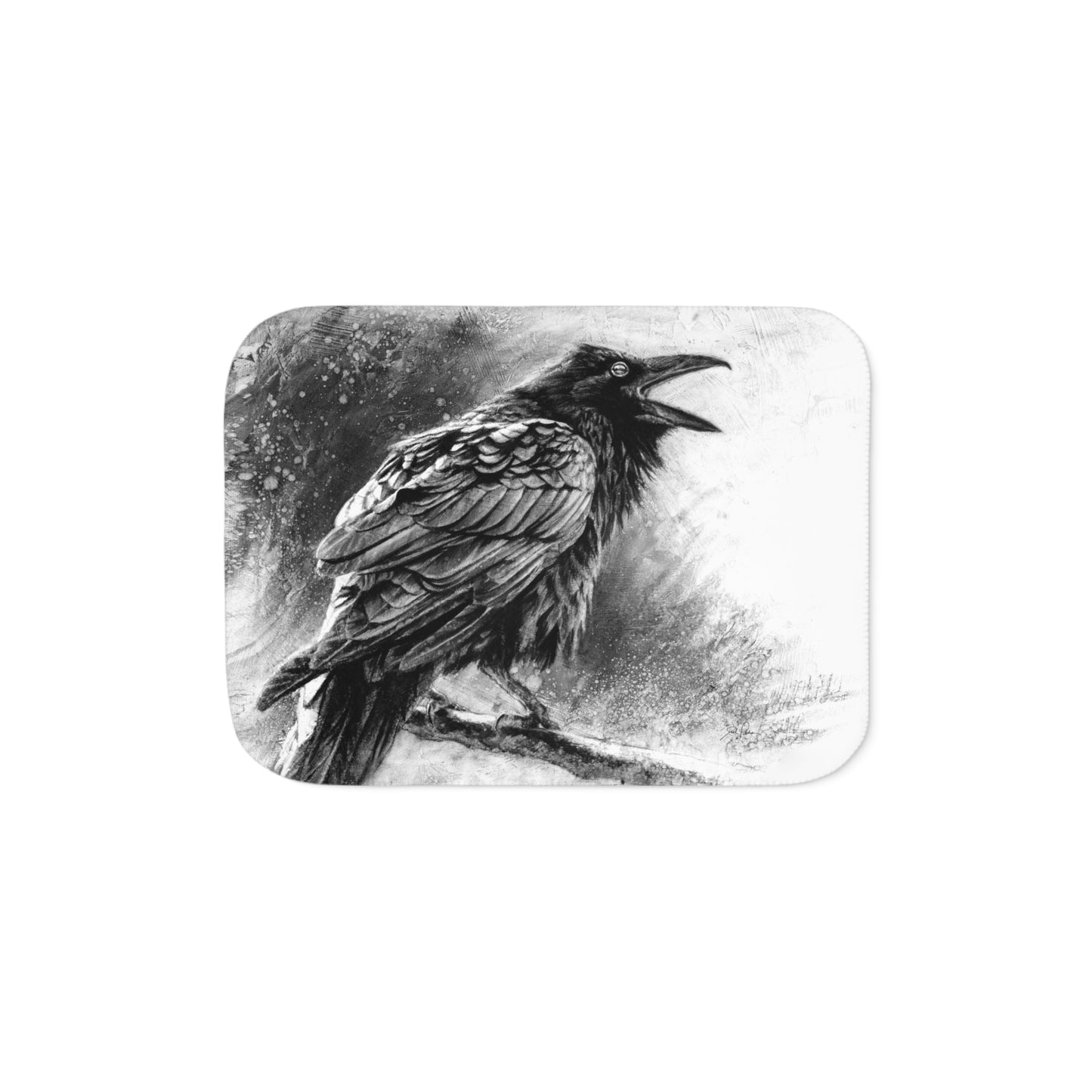 "Raven" Sherpa Blanket.
