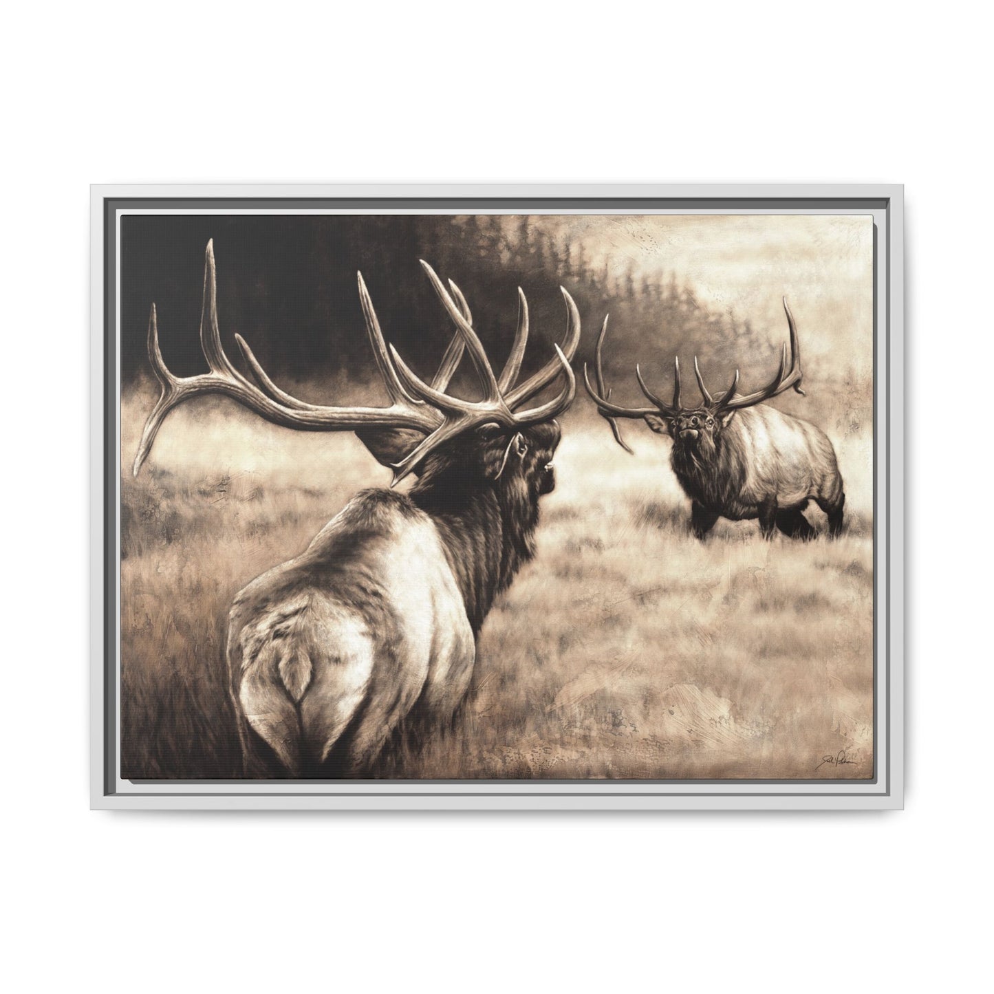 "Ready to Rumble" Framed Canvas
