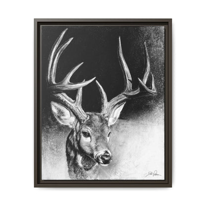 "Whitetail Buck" Framed Canvas