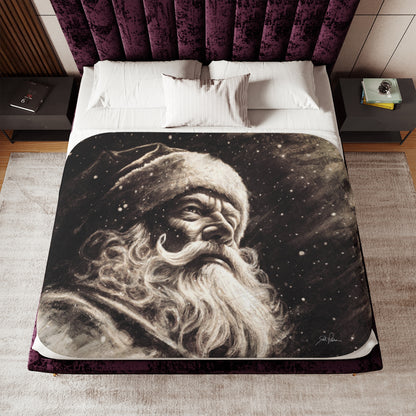 "Kris Kringle" Sherpa Blanket