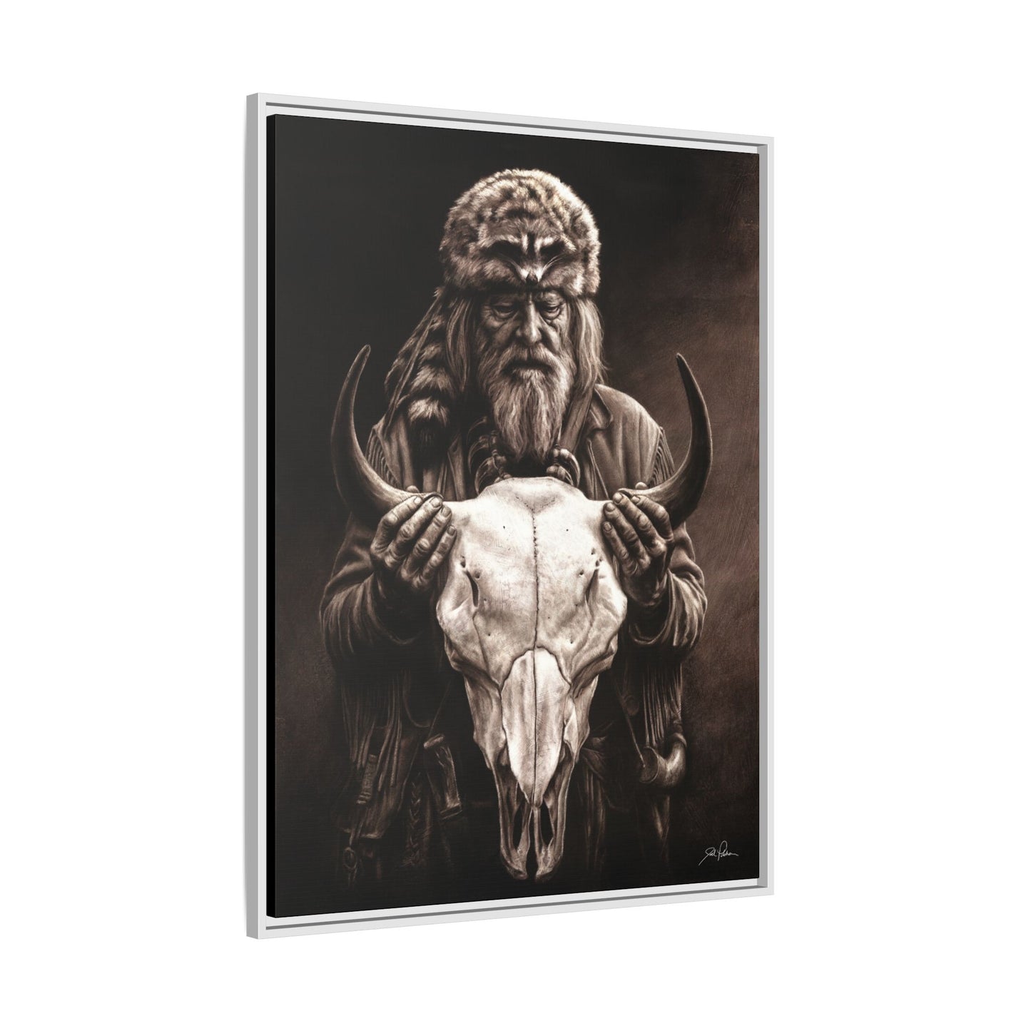 "Legends of the West" Framed Canvas