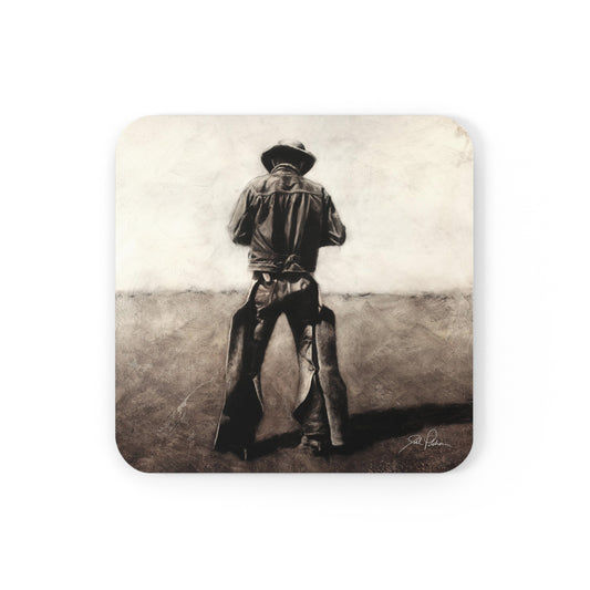 "Cowboy" Cork Back Coaster