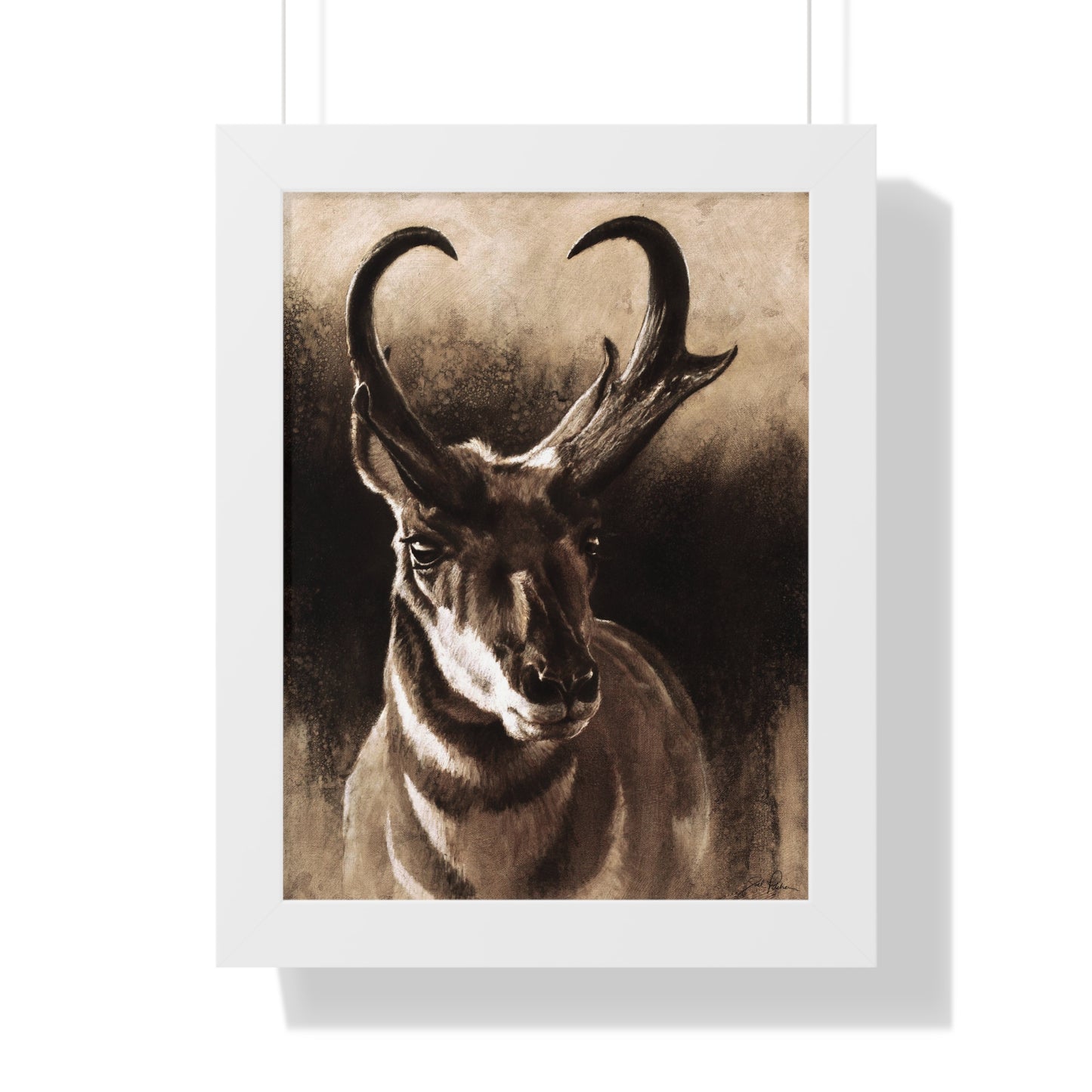 "Pronghorn" Framed Paper Print.