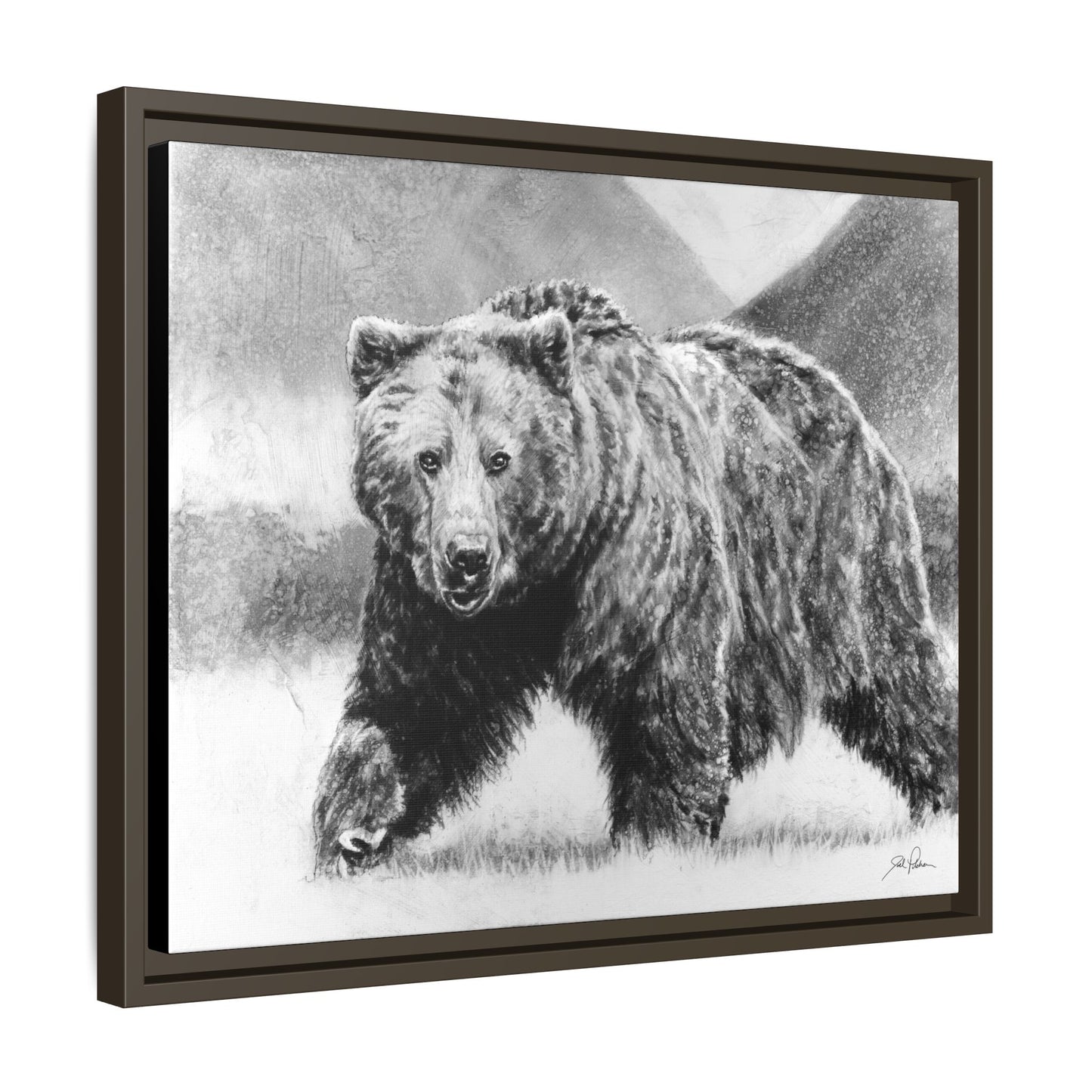 Grizzly II" Framed Canvas