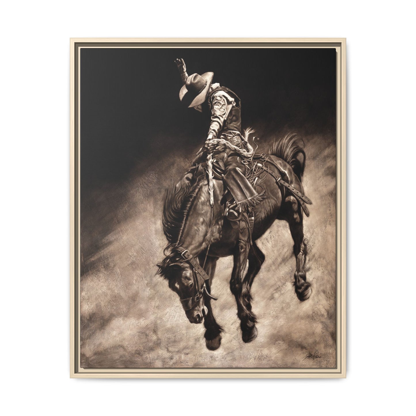 "Giddy Up" Framed Canvas